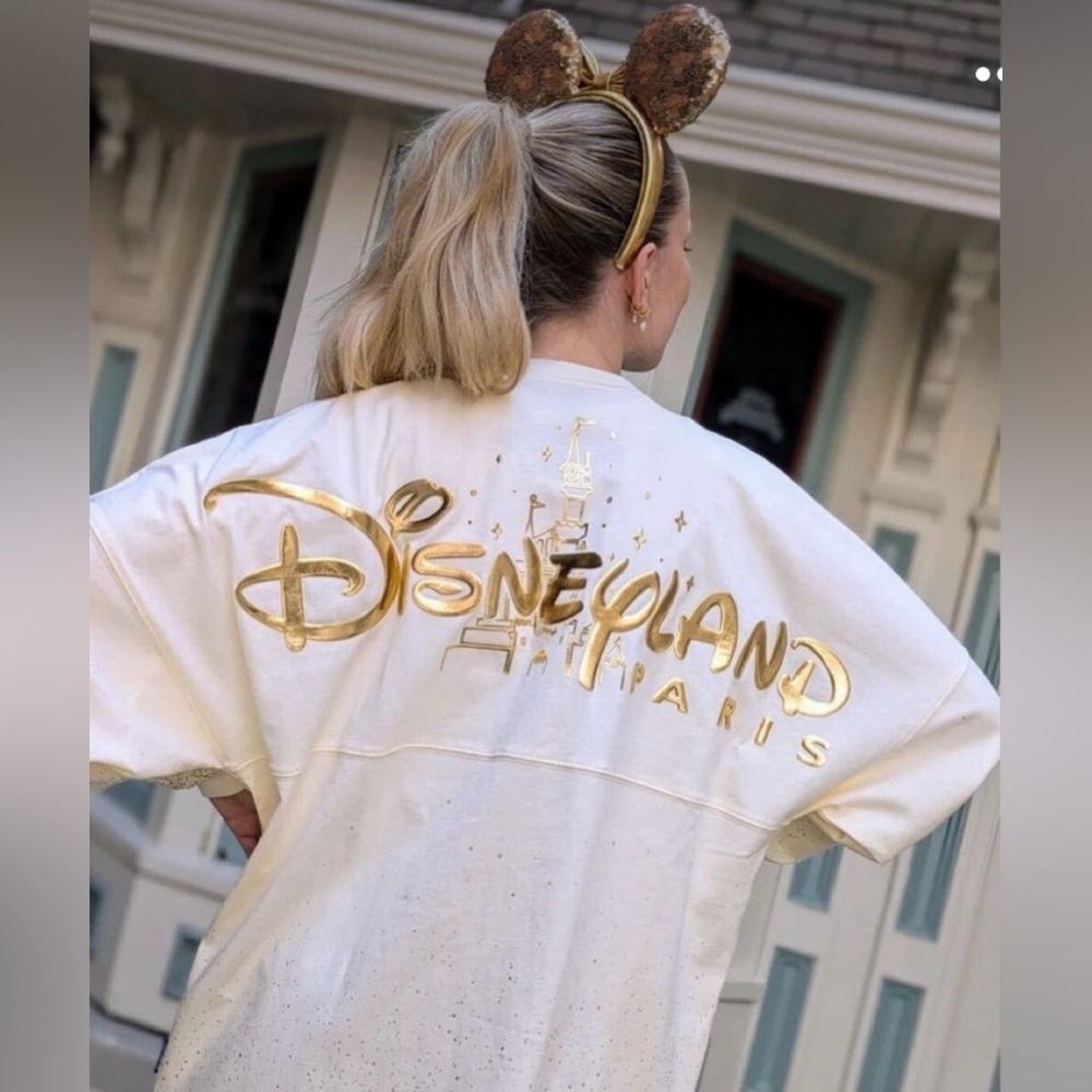 Disney RARE Disneyland Spirit Jersey - Metallic Gold